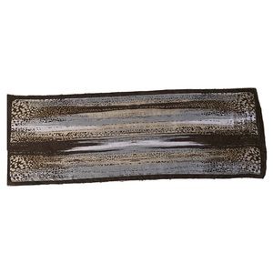 Black Animal Print Rectangle Shawl Hijab Scarf